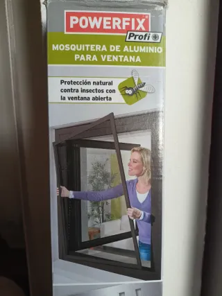 Mosquitera de aluminio marrón nueva Powerfix Profi
