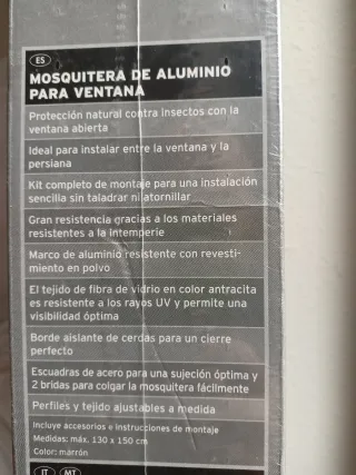 Mosquitera de aluminio marrón nueva Powerfix Profi