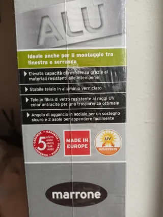 Mosquitera de aluminio marrón nueva Powerfix Profi