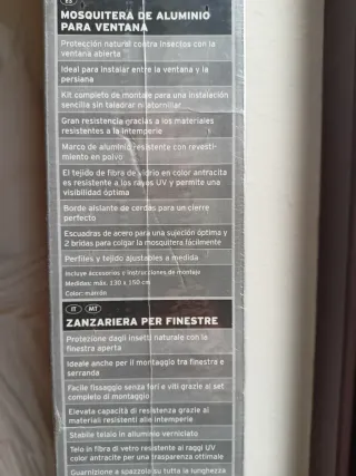 Mosquitera de aluminio marrón nueva Powerfix Profi