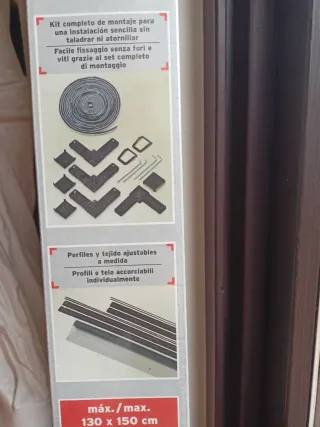 Mosquitera de aluminio marrón nueva Powerfix Profi