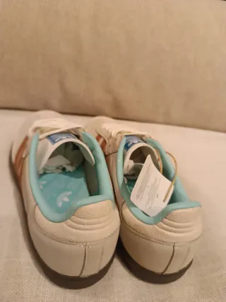 Zapatillas Adidas Samba Talla 38 Beige/Marrón