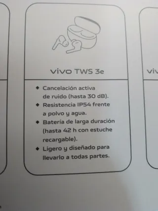 Auriculares VIVO Inalámbricos Negros.