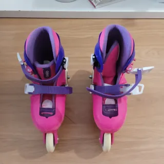 Patines rosas y morados talla 28-30