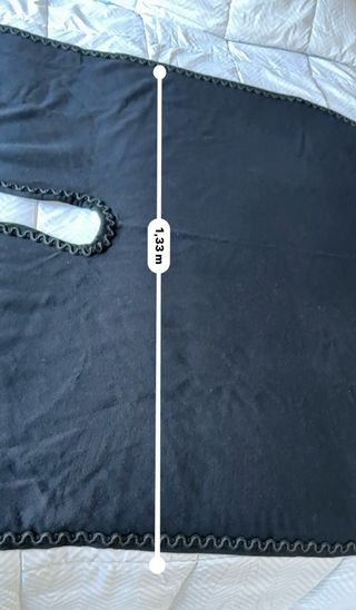 Capa chal tipo poncho muy grande (1,98 x 1,33 m)