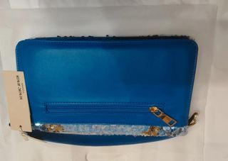 Borsa Magic Bags strassata blu e oro