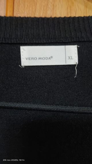 Chaqueta Larga VERO MODA Negra Talla XL