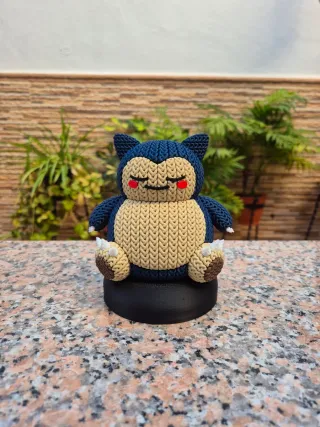 Figura Snorlax Efecto Crochet