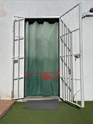 Rejas de seguridad, 2 ventanas y 1 puerta