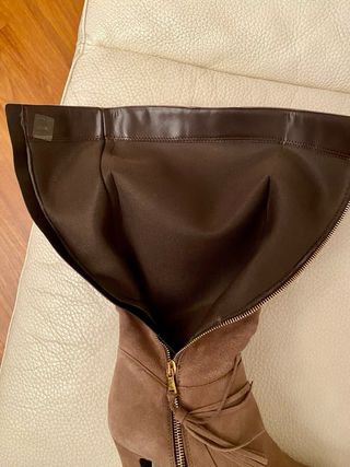 Stivali scamosciati marroni n. 39