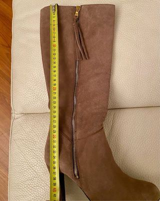 Stivali scamosciati marroni n. 39