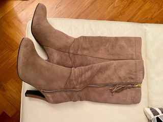 Stivali scamosciati marroni n. 39