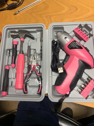 Maletín Herramientas Eléctrico Rosa