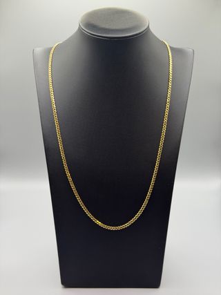 Ref57 Cadena barbada de oro de 18k