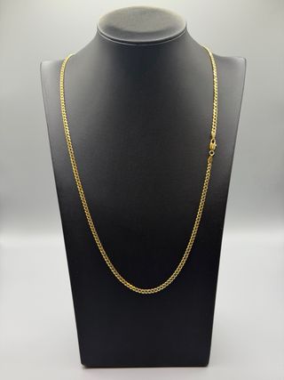 Ref57 Cadena barbada de oro de 18k