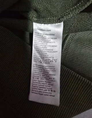 Felpa Calvin Klein Jeans verde taglia XS