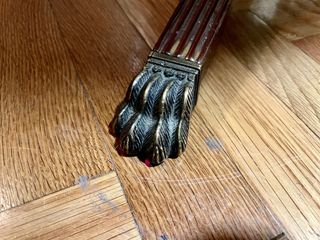 Mesa extensible de madera y 4 sillas