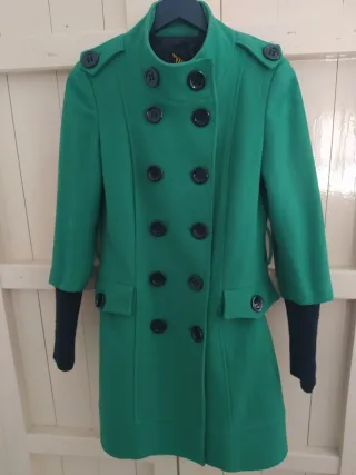 Abrigo verde Mania talla 44