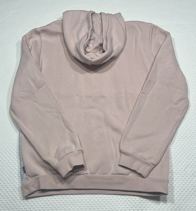 Sudadera Puma niña con capucha rosa y gris