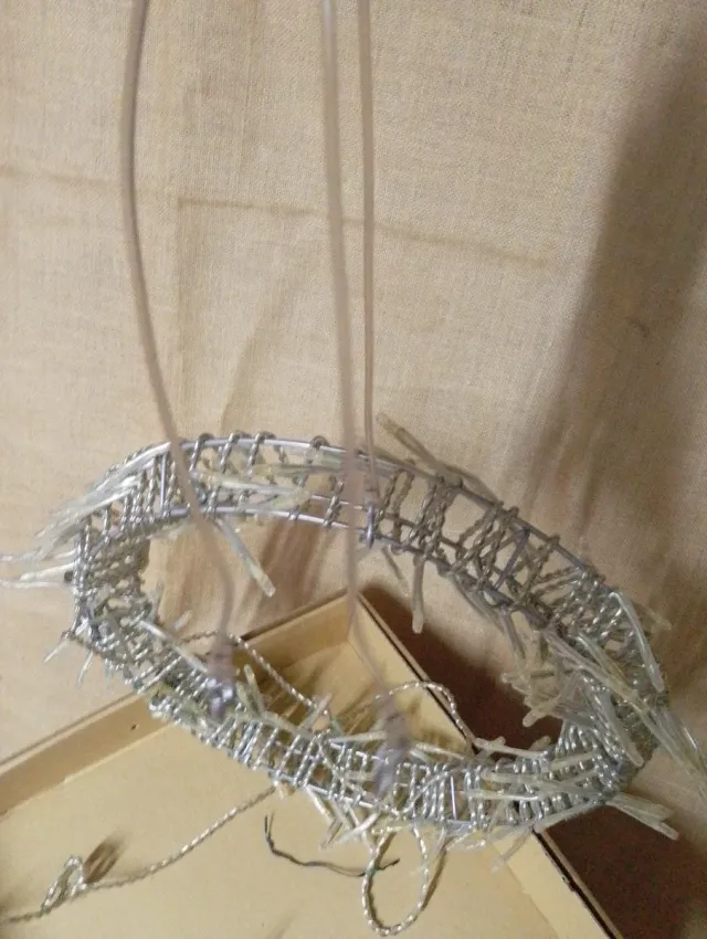 Lote 6 Coroa de luzes LED decorativa