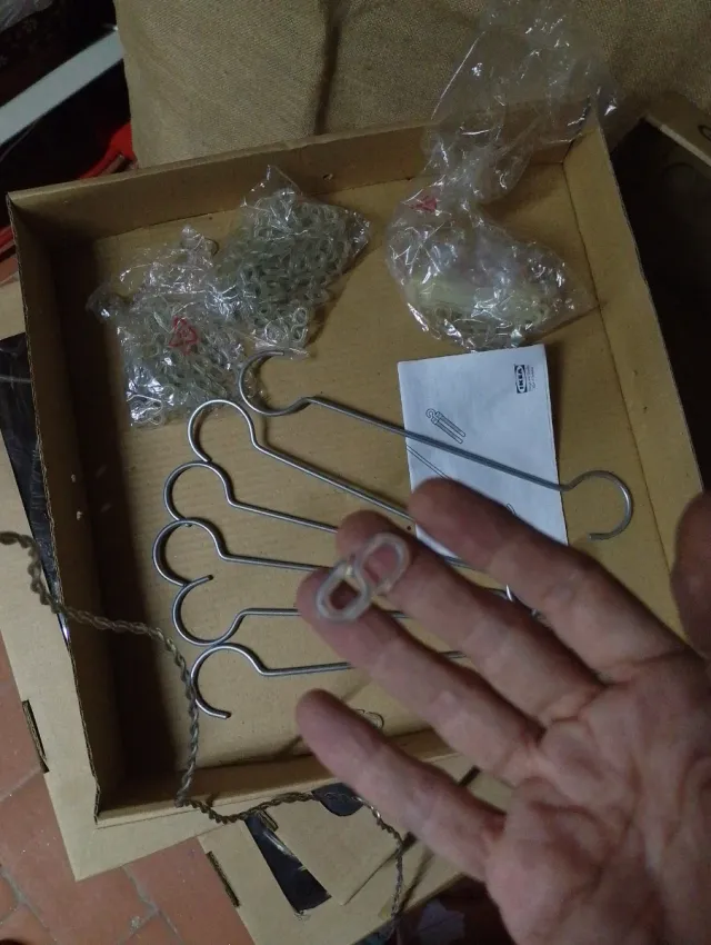 Lote 6 Coroa de luzes LED decorativa