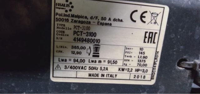 Compresor Profesional Fisalis Trifásico