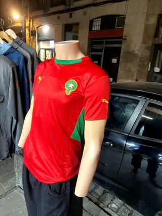 Camiseta Marruecos Puma Roja de talla S a XL