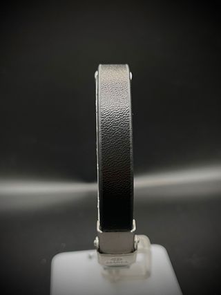 Pulsera Marea Cuero Trenzado Hombre Plata