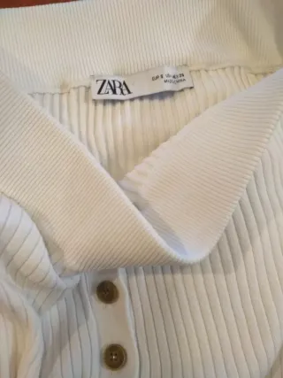 Falda larga Zara botones beige