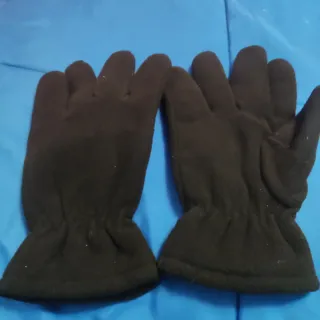 Guantes de polar negros hombre poco uso