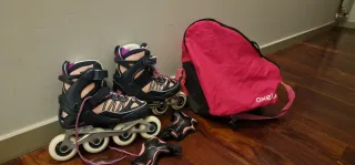 Patines OxeloFit5 Junior talla 35-38 ajustables