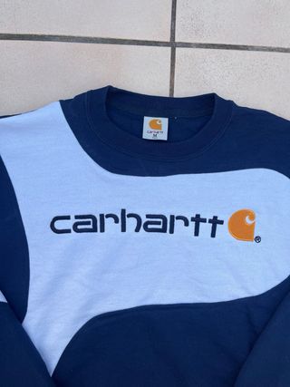 Sudadera Carhartt Azul y Blanca