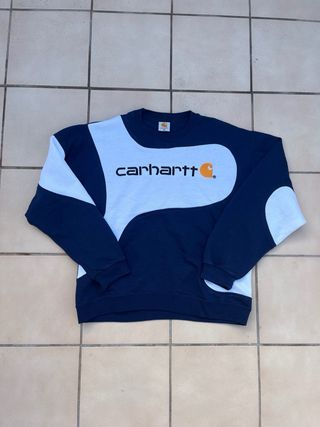 Sudadera Carhartt Azul y Blanca