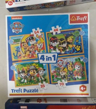 Paw Patrol Trefl 4in1 Puzzle 54-48-35-70 pezzi