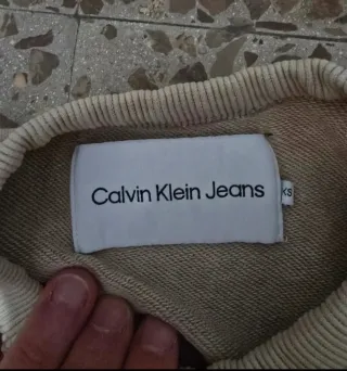 Felpa Calvin Klein Jeans Beige