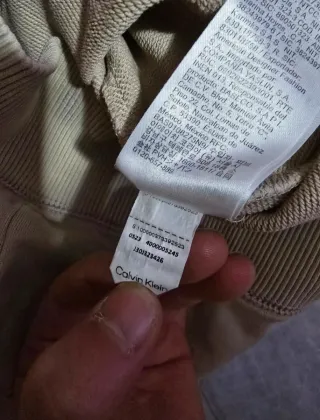 Felpa Calvin Klein Jeans Beige