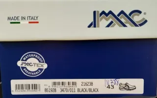 Mocasín Imac Hombre Negro Waterproof