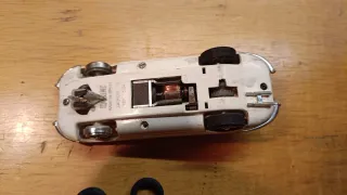 Coche Scalextric Jaguar E ref. 34 Blanco