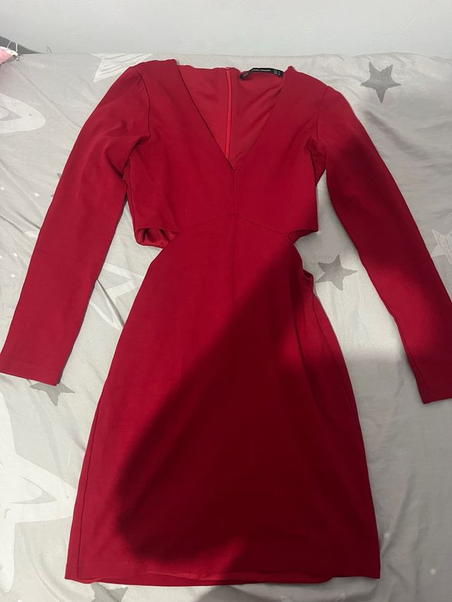 Vestido Zara Rojo con Aberturas