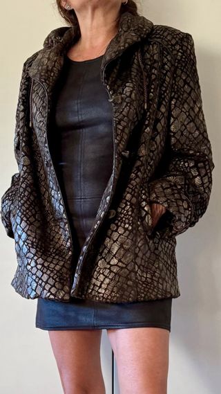 Chaqueta Artein Madrid Marrón y Dorado