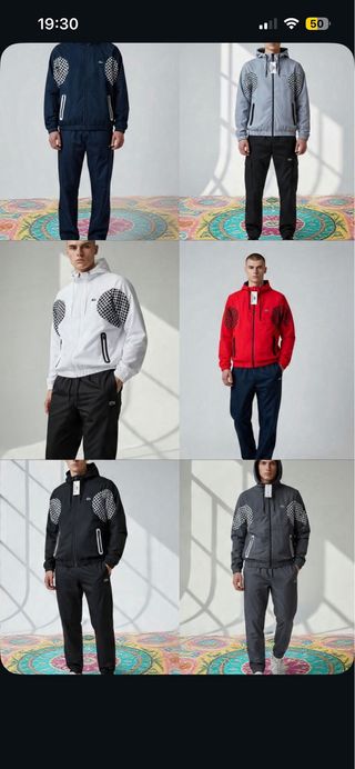 diferentes modelos de Chándal cortavientos