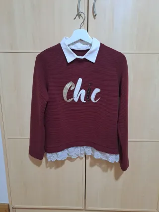 Sudadera Mayoral con cuello y encaje, T/16 162cm