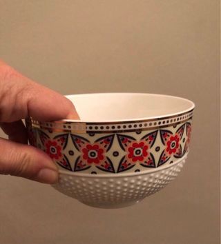 Ciotola Baci in porcellana bianca e oro