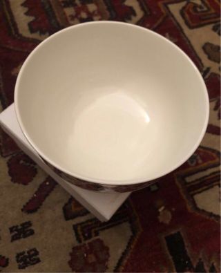 Ciotola Baci in porcellana bianca e oro