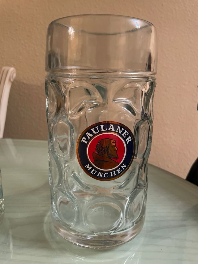 2 Jarras Paulaner München de cristal