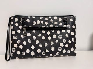 Bolso bandolera/cartera de mano bicolor