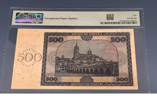 Billete 500 Pesetas España 1936 Burgos PMG 50