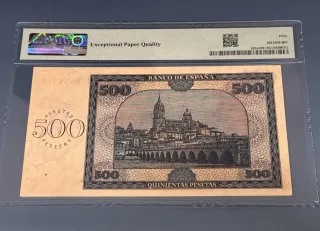 Billete 500 Pesetas España 1936 Burgos PMG 50