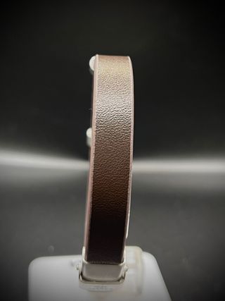 Pulsera Marea Hombre Cuero Marrón y Plata