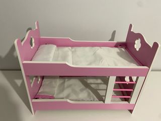 Cuna litera de juguete rosa